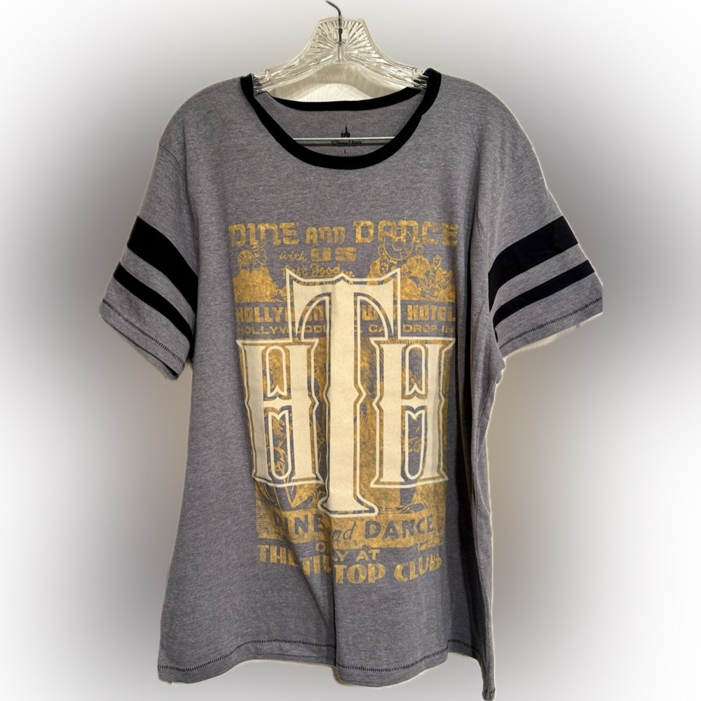 Disney Parks Hollywood Tower Hotel Tip Top Club Shirt | Adult L